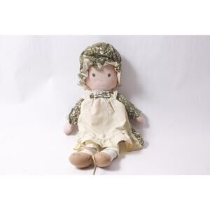 1970s Holly Hobbie Amy Rag Doll 15" Vintage Knickerbocker Toy ~ 260331-WH 1048
